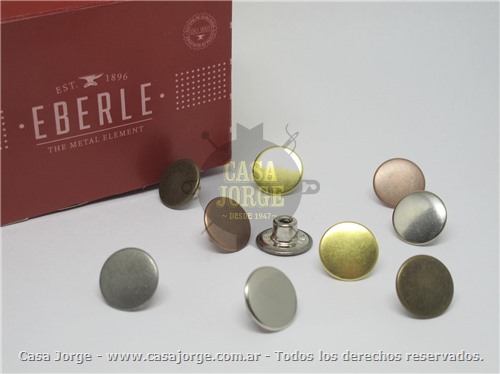 BOTONES DE JEAN MARCA EBERLE DE BRONCE NUMERO 17 LISO POR CAJA DE 1000 UNIDADES 18001IC04144650Z